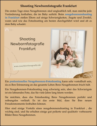 Shooting Newbornfotografie Frankfurt