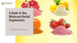 A Guide to Buy Wholesale Herbal Supplements