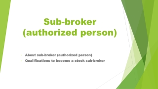 Become a Sub Broker-Be a Business Partner | Motilal Oswal