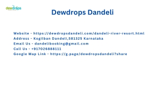 5 things to do in Dandeli Resort