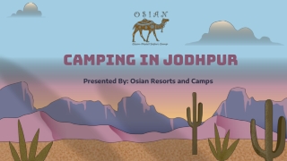 Camping In Jodhpur By Osian Resorts