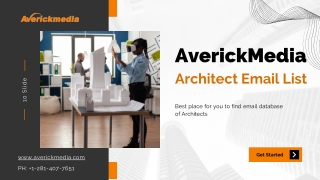 Architect email list  100% verified mailing list of Architects