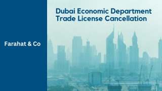 Dubai Economic Department Trade License Cancellation