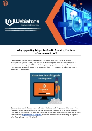 Why Upgrading Magento Can Be Amazing For Your eCommerce Store
