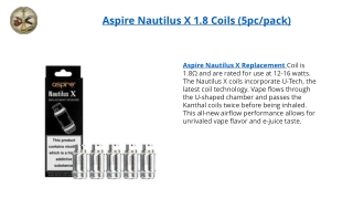 Aspire Nautilus X 1.8 Coils (5pc/pack)