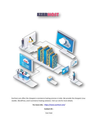 Cheapest Ecommerce Hosting in India | Ezerhost.com