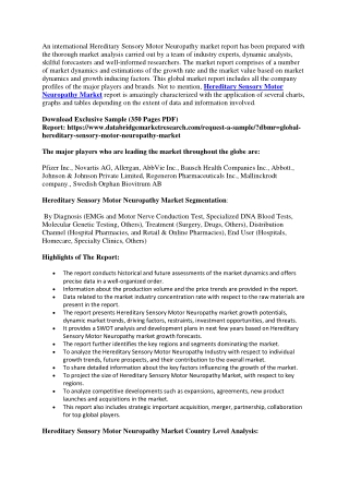 Hereditary Sensory Motor Neuropathy Market 1