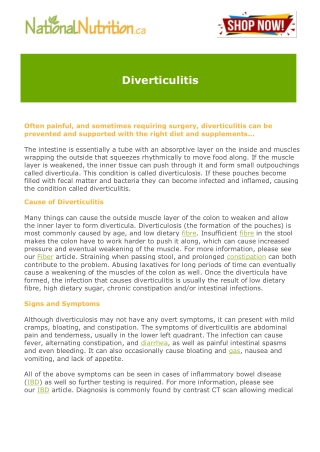 Diverticulitis