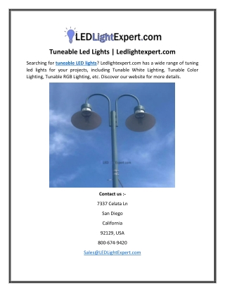 Tuneable Led Lights Ledlightexpert