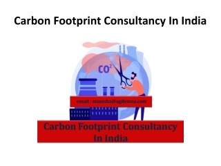 Carbon Footprint Consultancy In India