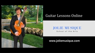 Guitar Lessons Online - www.joliemusique.com