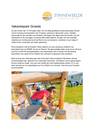 Camping Zonneweelde - Vakantiepark Groede