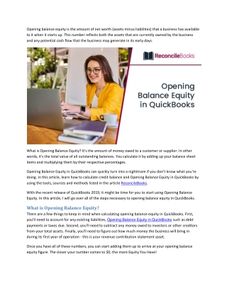 How to clean up Opening Balance Equity in QuickBooks Online