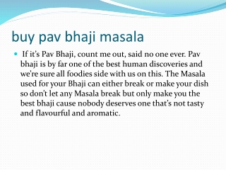 buy pav bhaji masala