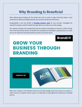 Why Branding Is Beneficial | BrandLift