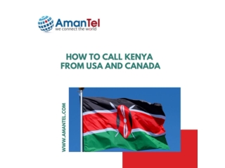 Make Unlimited Calls to Kenya