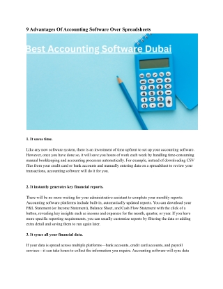 Best Accounting Software Dubai