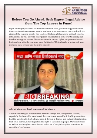 Top lawyer in Pune