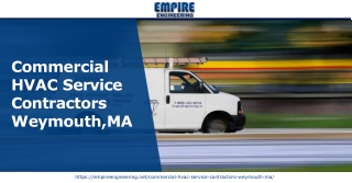 Hire one of the best commercial hvac service contractors in Weymouth, MA easily with Empire Engineering