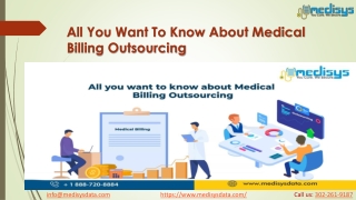 All You Want to Know about Medical Billing Outsourcing