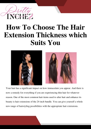 How to Choose the Perfect Hair Extension Thickness for You