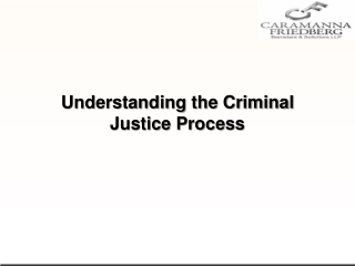 Understanding the Criminal Justice Process