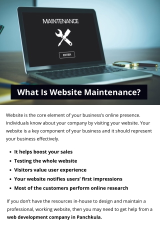 What Is Website Maintenance