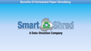 Benefits Of Scheduled Paper Shredding