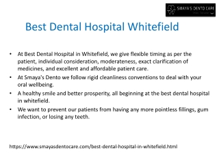 Best Dental Hospital Whitefield-Dental Hospital Whitefield