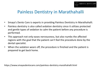 Painless Dentistry in Marathahalli-Painless Dentistry Near Me