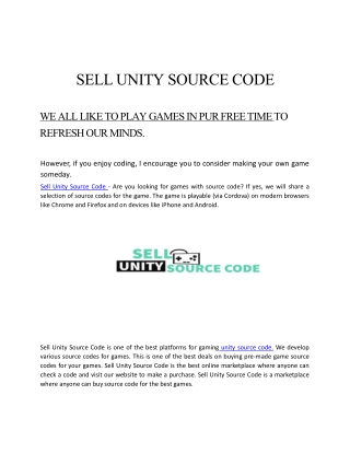 sell-unity