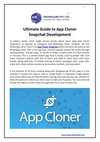 Ultimate Guide to App Cloner Snapchat Development