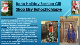 Boho Holiday Fashion Gift