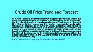 Crude Oil Prices online