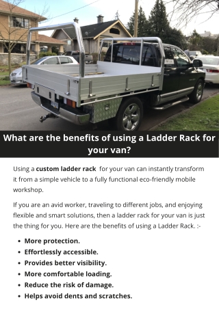 What are the benefits of using a Ladder Rack for your van