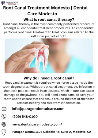 _Root Canal Treatment Modesto  Dental Care Modesto