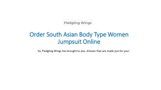 Order South Asian Body Type Women Jumpsuit Online