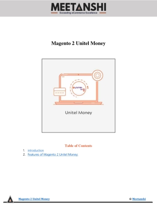 Magento 2 Unitel Money