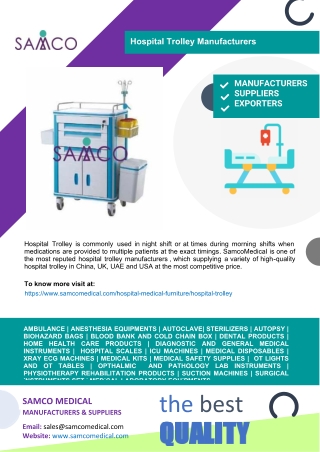 Hospital Trolley Manufacturers