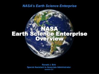 NASA Earth Science Enterprise Overview