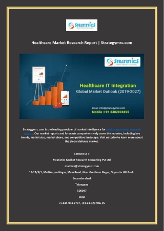 Healthcare Market Research Report | Strategymrc.com