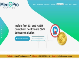 MedQPro _NABH and JCI standards_ Accreditation Tools