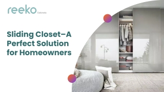 sliding closet door design california  | Reeko Cabinets