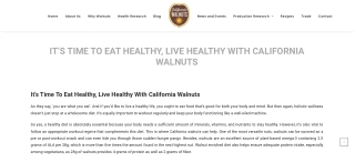 It’s time to eat healthy, live healthy with California walnuts - California Walnuts India