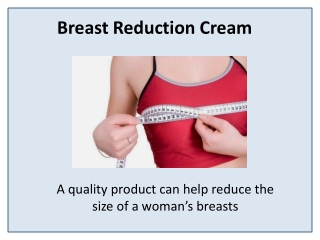 Most Effective Breast Reduction Creams in India