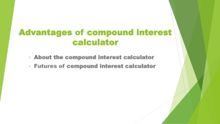 Calculator for Compound Interest Online | Motilal Oswal 