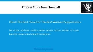 Protein Store Near Tomball