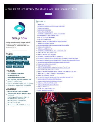 tan-how-article-top-36-csharp-interview-questions-explanation