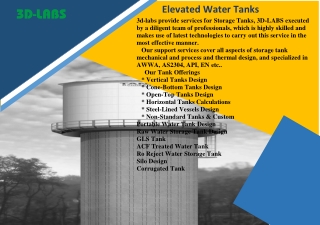 elevated water tanks