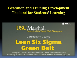 Education and Training Development Thailand for Students’ Learning